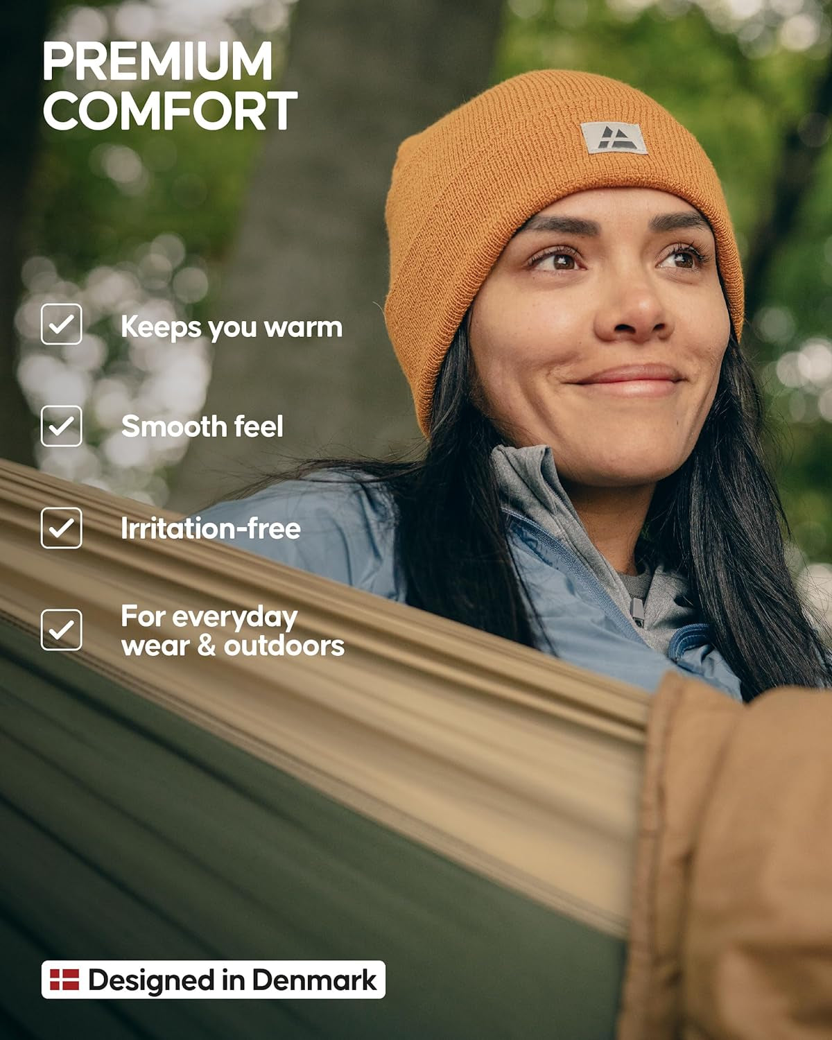 Sustainable Classic Beanie for Men & Women, Plain Kitted Hat