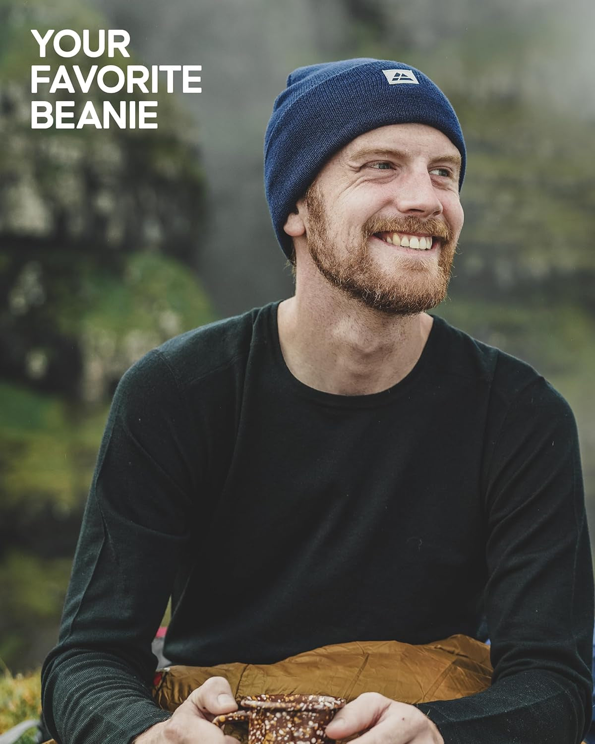 Sustainable Classic Beanie for Men & Women, Plain Kitted Hat